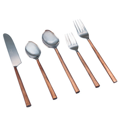 Ensemble de couverts en cuivre 20 pièces Lavista