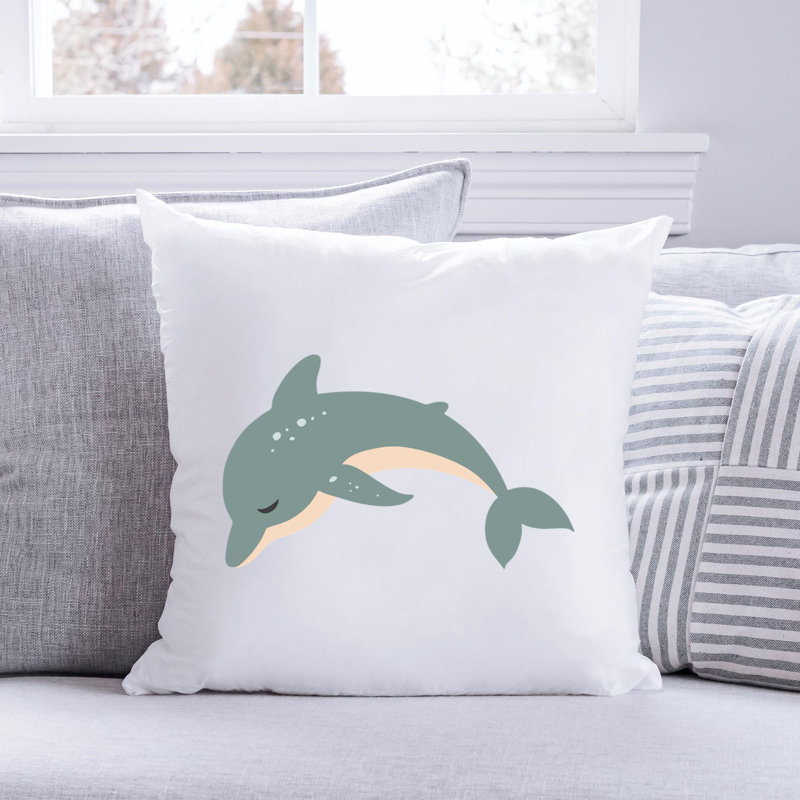 Nautical Sea Life_167 - Coussin décoratif avec coussin décoratif, H 16 po x l 16 po