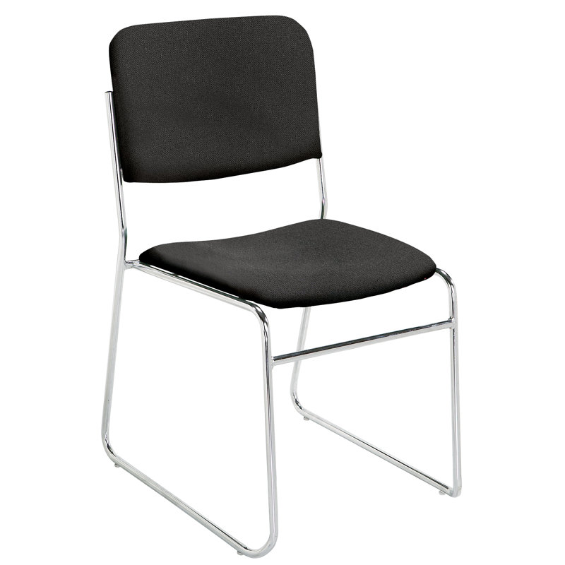 Chaise empilable avec coussin 8600 Series Signature, Noir ébène