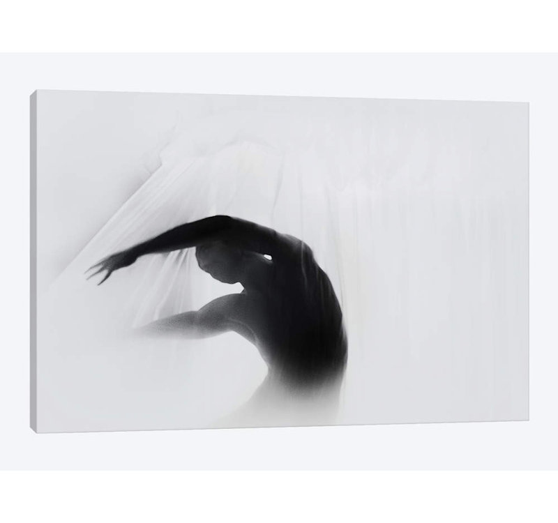 « the danse of silence », impression sur toile, H 18 po x l 26 po x P 1,5 po, Toile tendue
