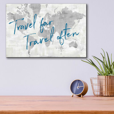 " World Map Collage Travel " by Sue Schlabach