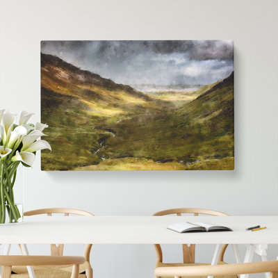 Glangesh Pass In Ireland - Wrapped Canvas
