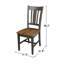 Ensemble de salle à manger à rallonge papillon en bois massif Lola-220532033-220532035