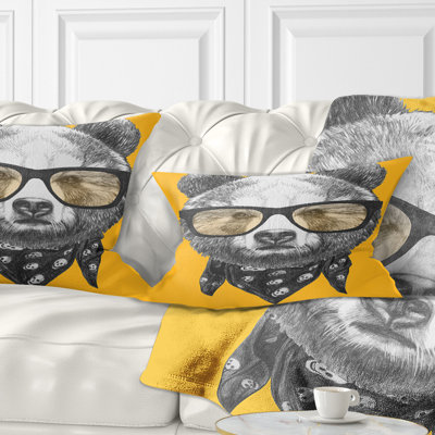 Coussin de support à verres drôles