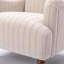 Fauteuil en polyester naturel avec 4 pieds