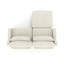 Canapé 2 places en tissu chenille avec un repose-pieds et 2 coussins lombaires-609324625