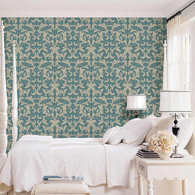 10m x 53cm Wallpaper Roll, Blue