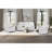White Reclining Sofa featuring LED Lights