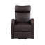 Fauteuil inclinable électrique brun en cuir synthétique-933386466