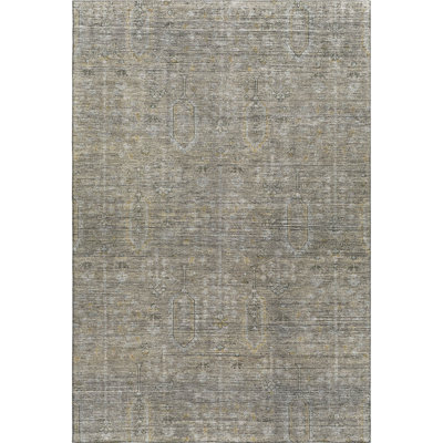 Premium Machine Washable Prisco Taupe Rug