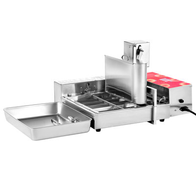 Commercial Automatic Donuts Machine, 6 Rows Donuts Making Equipment, 360 pcs/hour Electric High Power Doughnut Maker, Stainless Steel Frying Auto Fryer, with Intelligent Control