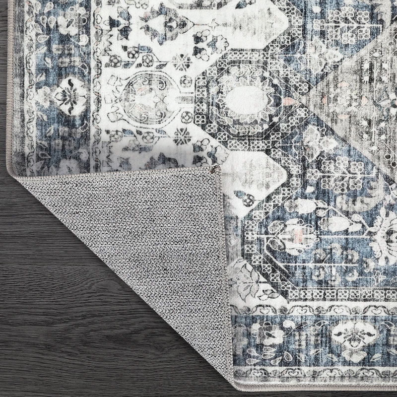 Tapis antidérapant et antidérapant Boho, Rectangle 5 pi x 7 pi