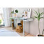 Console de luxe à miroir pleine longueur avec verre trempé cannelé et bord arrondi