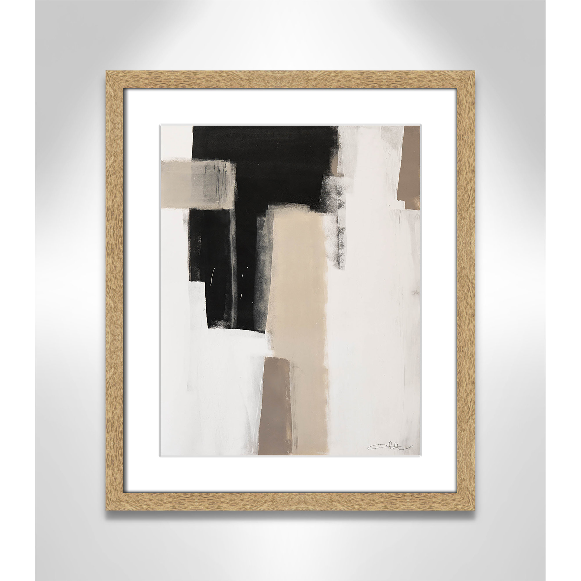 Earth Scapes I by Casa Fine Arts, Natural Woodgrain Picture Framed, 19" H x 16" W x 1.25" D