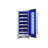 15 Inch Wide 23 Bottle Capacity Single Zone Wine Cooler with Alternating (Blue, White, Amber) LED lighting, Door Alarm, Touch Control Panel and Lockable Right Hinged Door-106569073