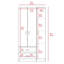 Armoire 2 portes 3 tiroirs Rowaton-1134321742