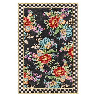 Flower Market Washable Rug