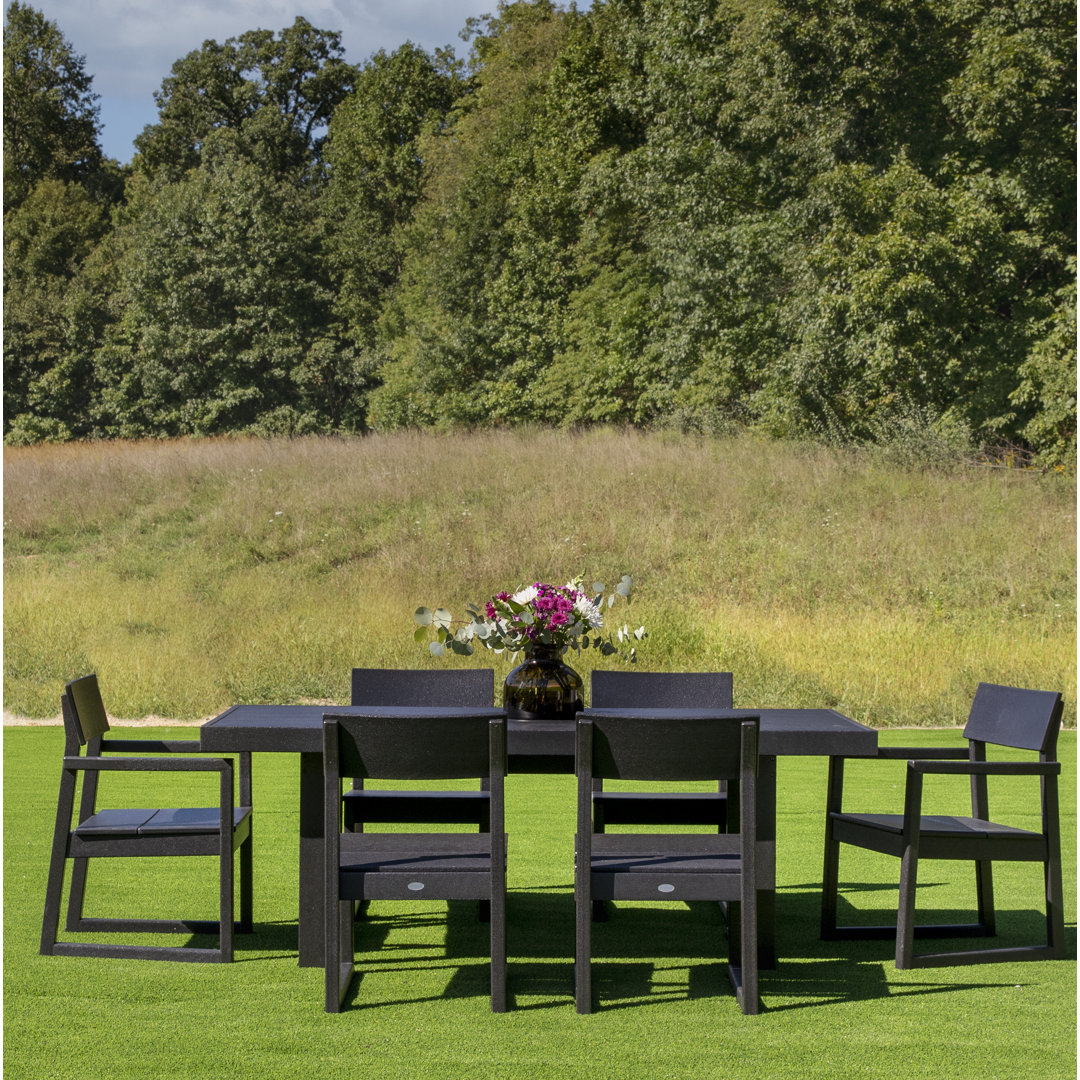 Edge Rectangular 6-Person 78'' Long Dining Set (Set of 7) POLYWOOD® 