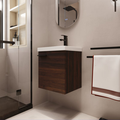 Cyion 18'' Single Bathroom Vanity with Ceramic Top