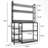 Floramae 39.37'' Steel Standard Baker's Rack with Microwave Compatibility