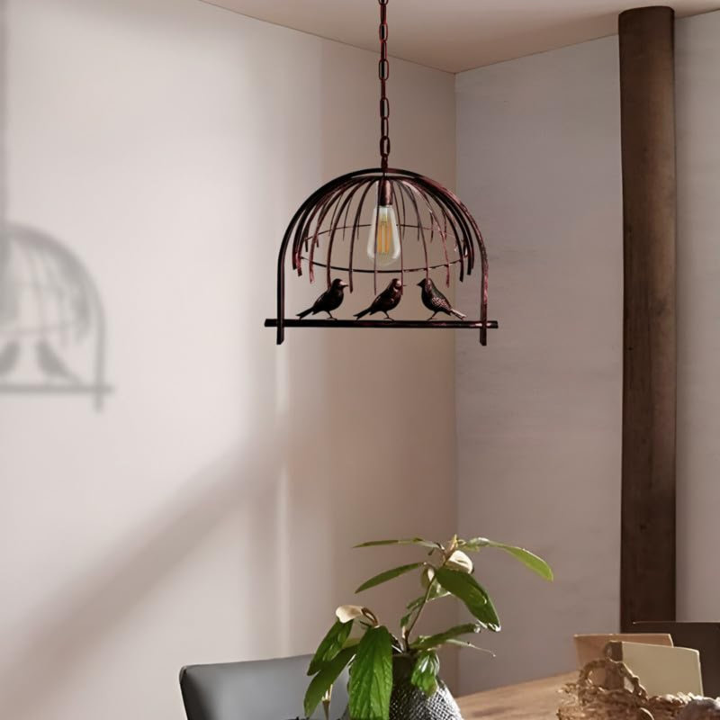 Hinerk 1 - Light Pendant, Rustic Red