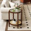 Table basse en rotin avec plateau en verre Bay Isle Home-1457620362-1458726306