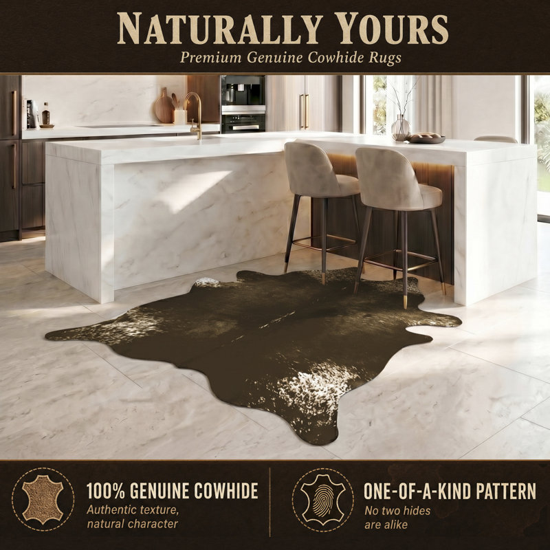 Abhinav Cowhide Animal Print Indoor Rug