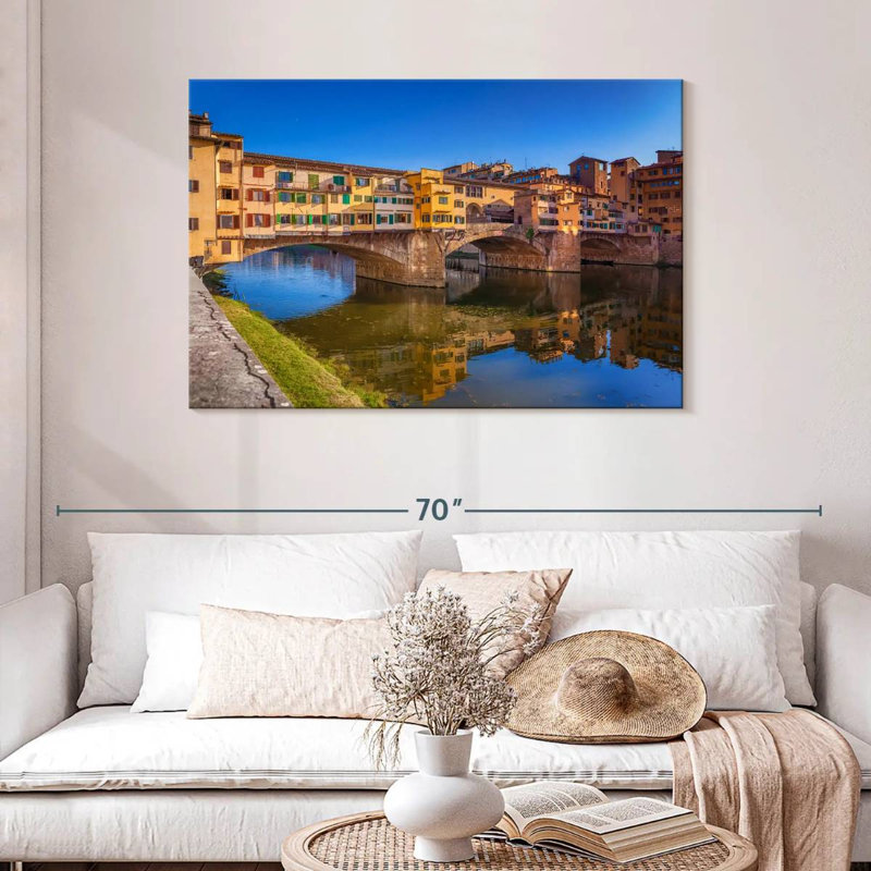 Lilie Ponte Vecchio à Florence, H 30 po x l 45 po