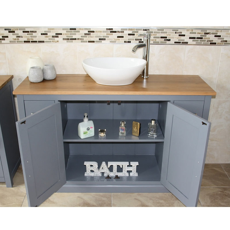 Navona 1230mm Single Bathroom Vanity with Vessel Ceramic Basin