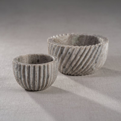 Ebern Designs Trenna Marble Serving Bowl