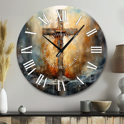 Cross A Powerful Symbol - Spiritual Face Wall Clock