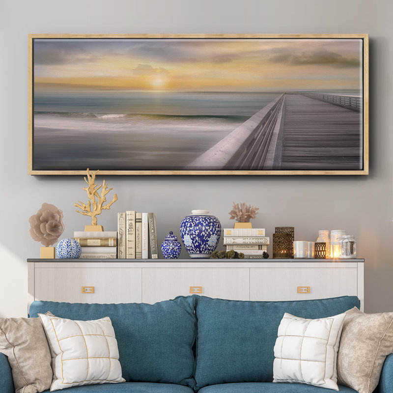 Sundown- Framed Canvas, 20" H x 50" W