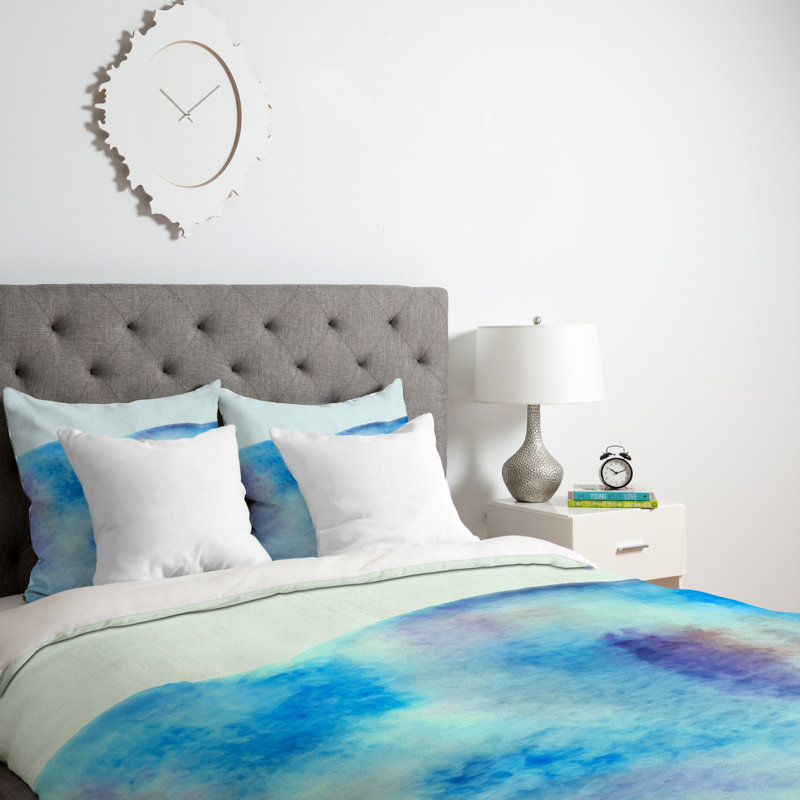 Housse de couette ocean maré, Housse de couette pour lit simple / TG