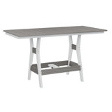 Berlin Gardens Harbor Regular Top With White Base Rectangular Bar Table