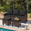 Ensemble de conversation modulaire en osier avec repose-pieds pour 3 personnes-1474480968-1469945130