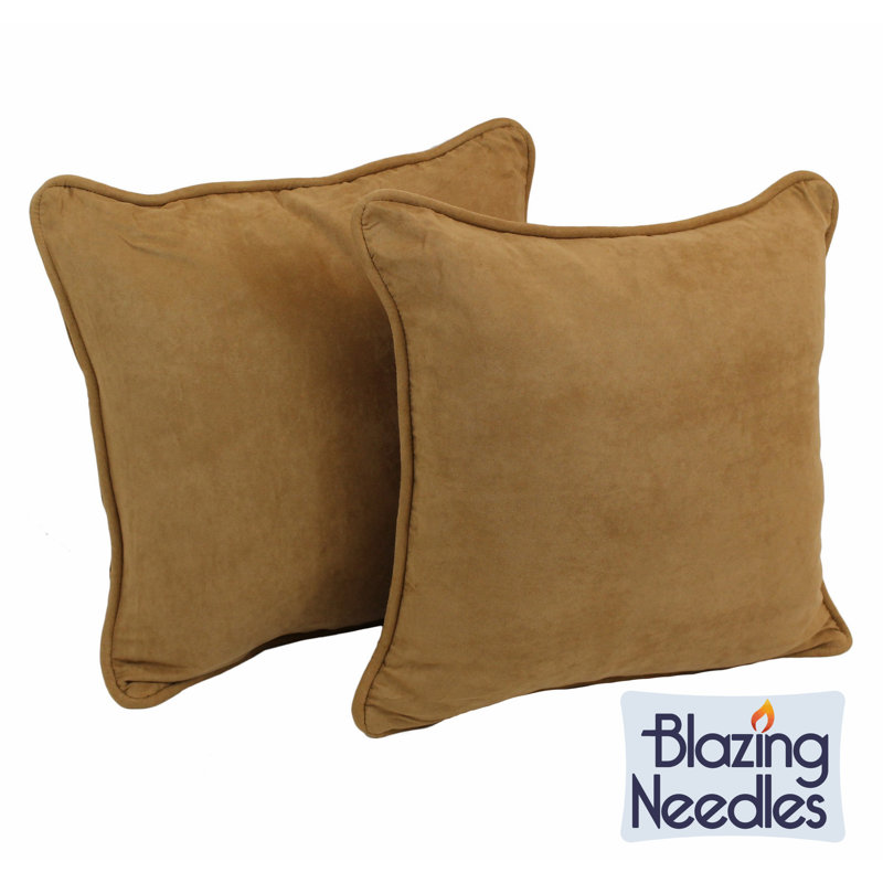  Corded Throw Pillow, Camel