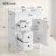 Meuble-lavabo 24 po avec lavabo en céramique, petite armoire de salle de bain moderne, 2 tiroirs et tablette réglable-1249338831