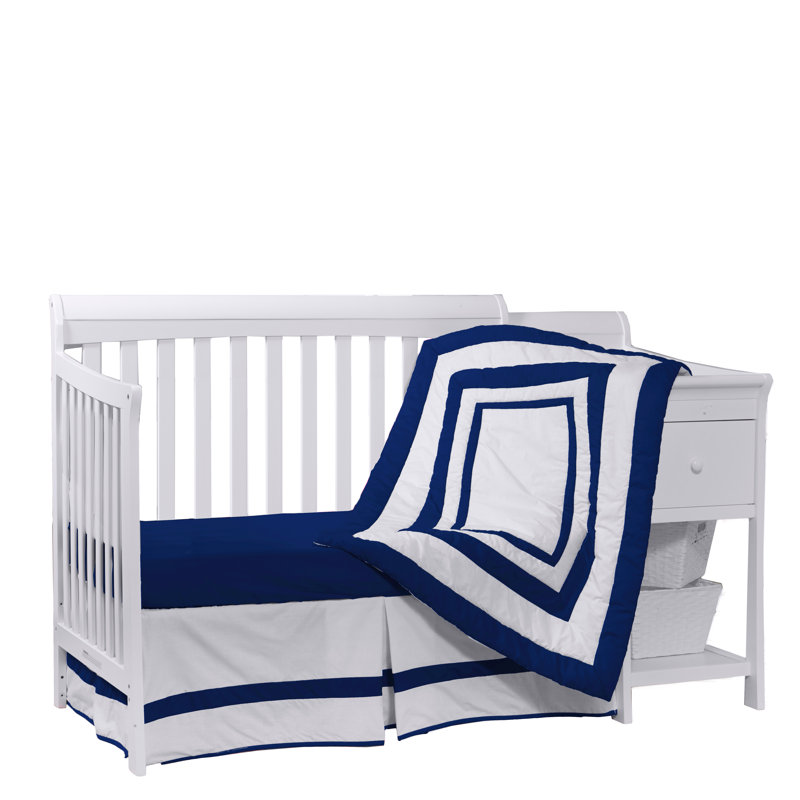 Ensemble de literie pour lit de bébé 3 pièces Harriet Bee, Bleu royal