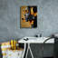 «Epic Graffiti» «Monicolore Golden Butterfly 1» par Alonzo Saunders, art mural sur toile, 12 po x 16 po-533502019