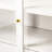 71" Fluted Tall Arched Pantry Cabinet With Adjustable Shelves, Elegant Display Storage With Hidden Drawer & Glass Door For Kitchen, Living Room, Dining Room, White-1477715272