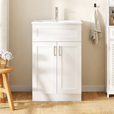 510mm Single Bathroom Vanity with Undermount Ceramic Basin