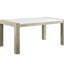 Ensemble de salle à manger 7 pièces avec table rectangulaire en marbre véritable et charmante chaise rembourrée