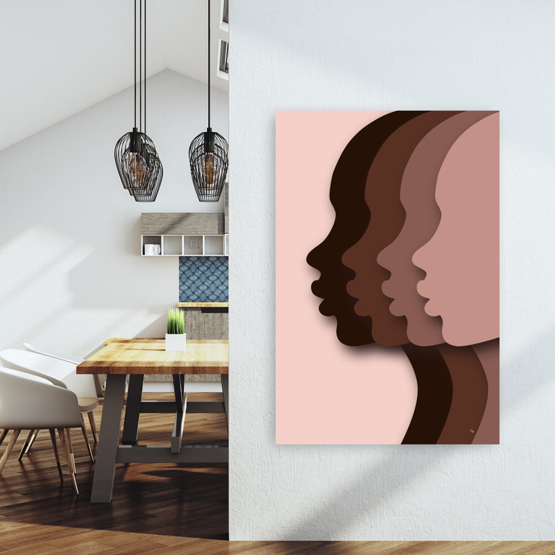 «Face of Diversity», impression murale moderne minimaliste, H 60 po x l 40 po