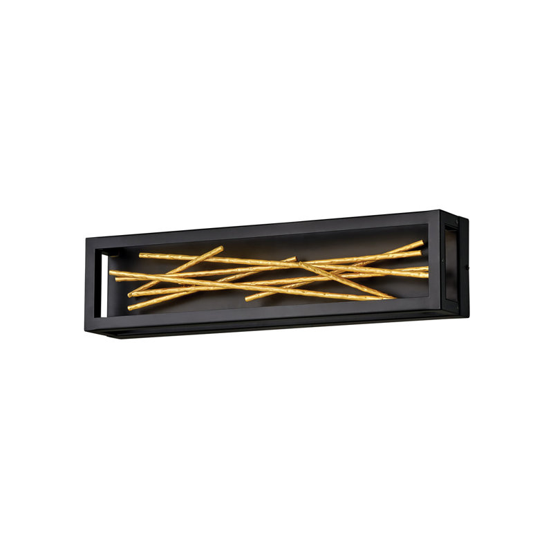 Styx 1 - Light LED Dimmable Black Flush Mounted Sconce