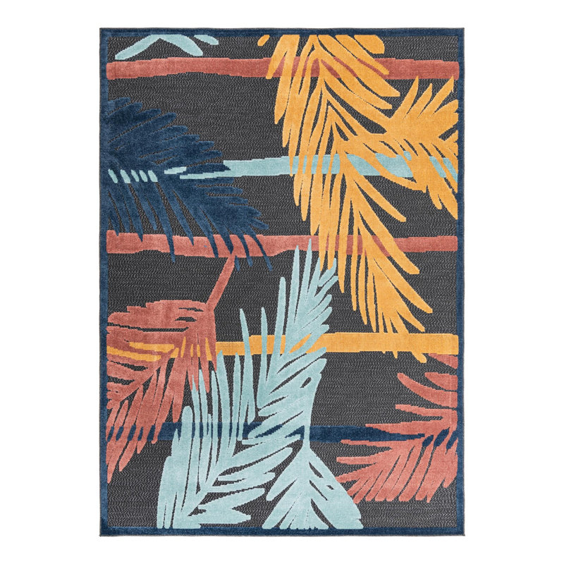 Parley Floral Indoor / Outdoor Rug, Rectangle 7' x 10'