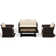 4 Pieces Sofa And Table Set With Cushion