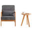 Ensemble de chaise d'appoint et de table basse moderne de style Mid-Century, de style rétro de luxe, de table basse de chaise de loisir, convient aux salons et aux espaces de détente de la chambre à coucher-836413810-836413812