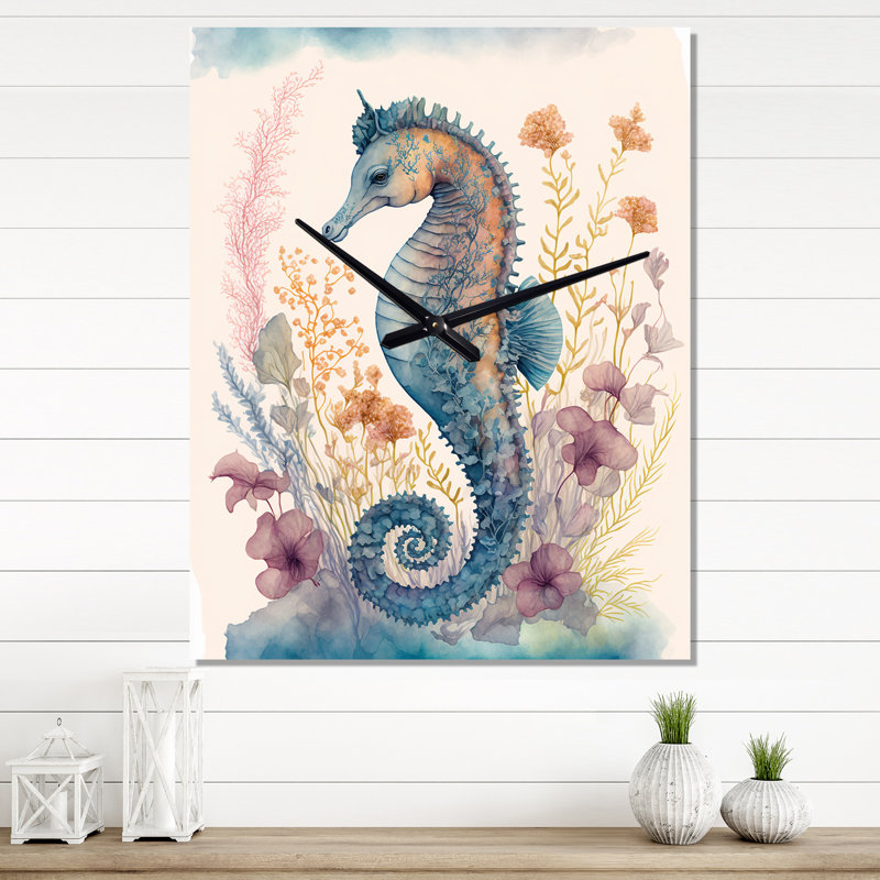 Jerrilee - Animals Seahorse Wall Clocks, Petit