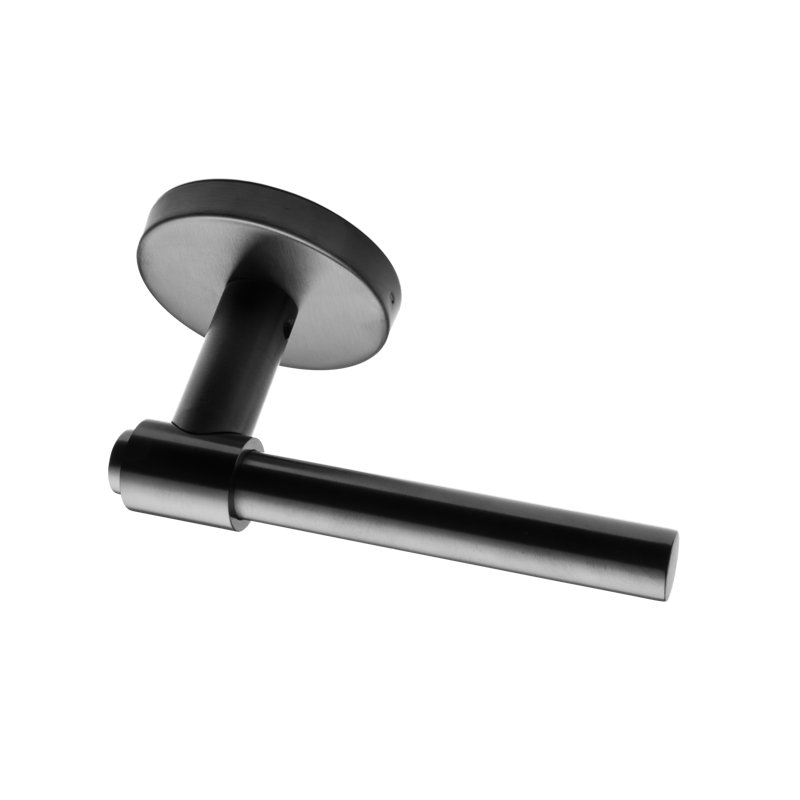 Linnea Lever Set, Satin Stainless Steel, Single Dummy, Round