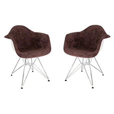 Bullsbrook Upholstered Accent Arm Chair with Metal Legs Eiffel Base Design